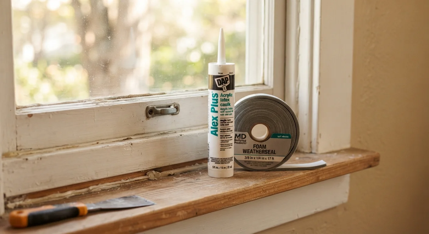 Caulk vs. Weatherstripping: Sealing Drafts the Right Way