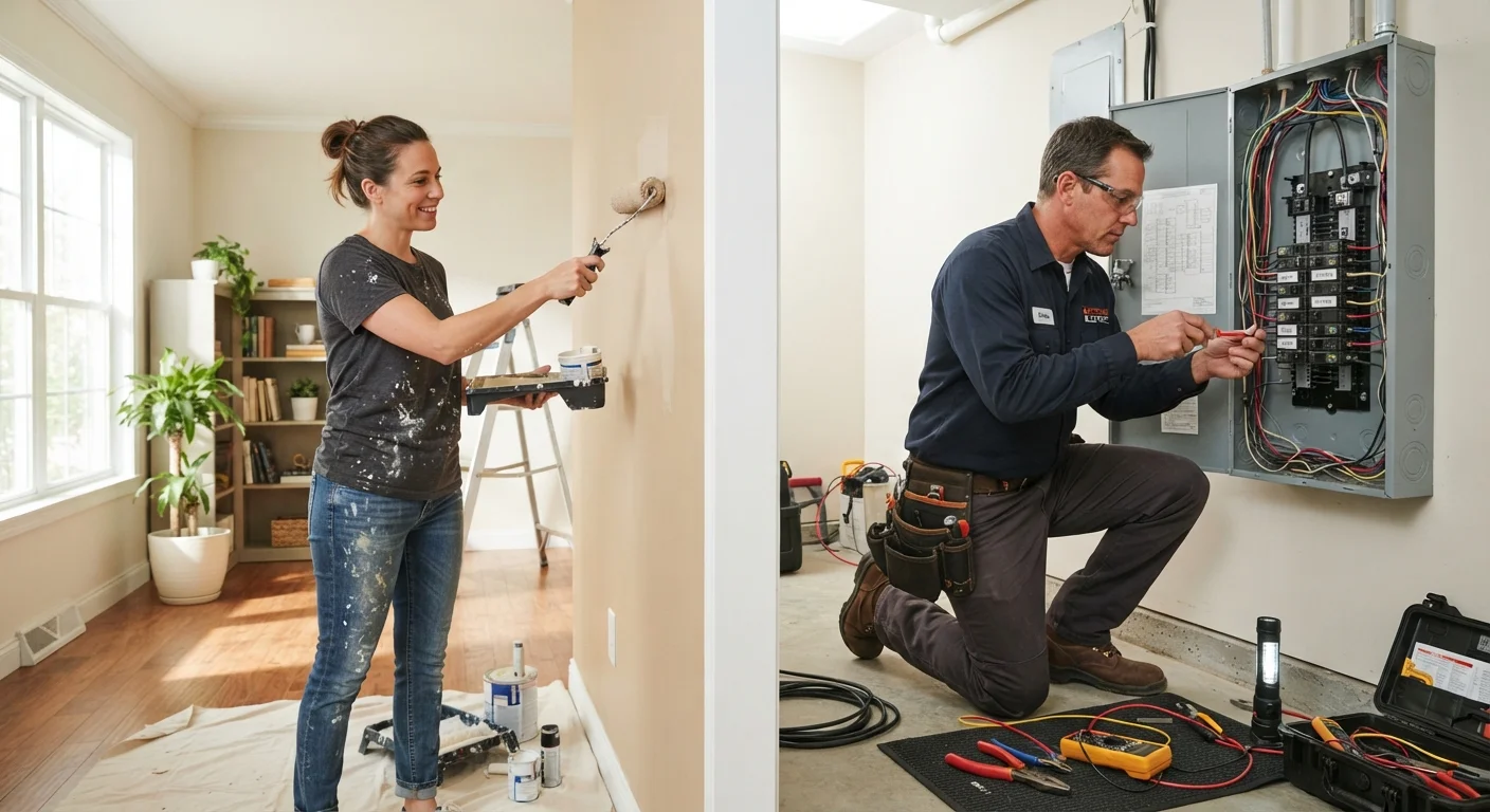 DIY Maintenance vs. Licensed Contractor: Knowing Where the Line Is