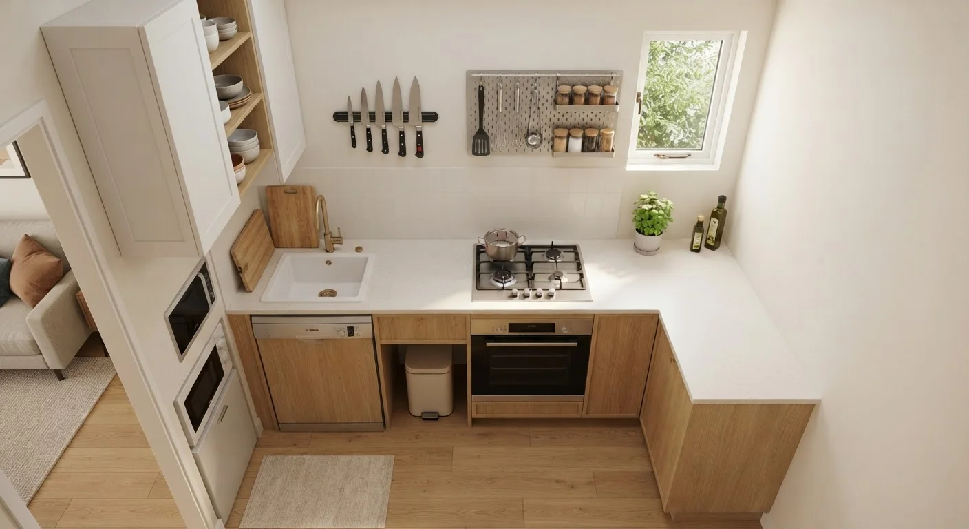 How to Organize a Small Kitchen Without Losing Counter Space