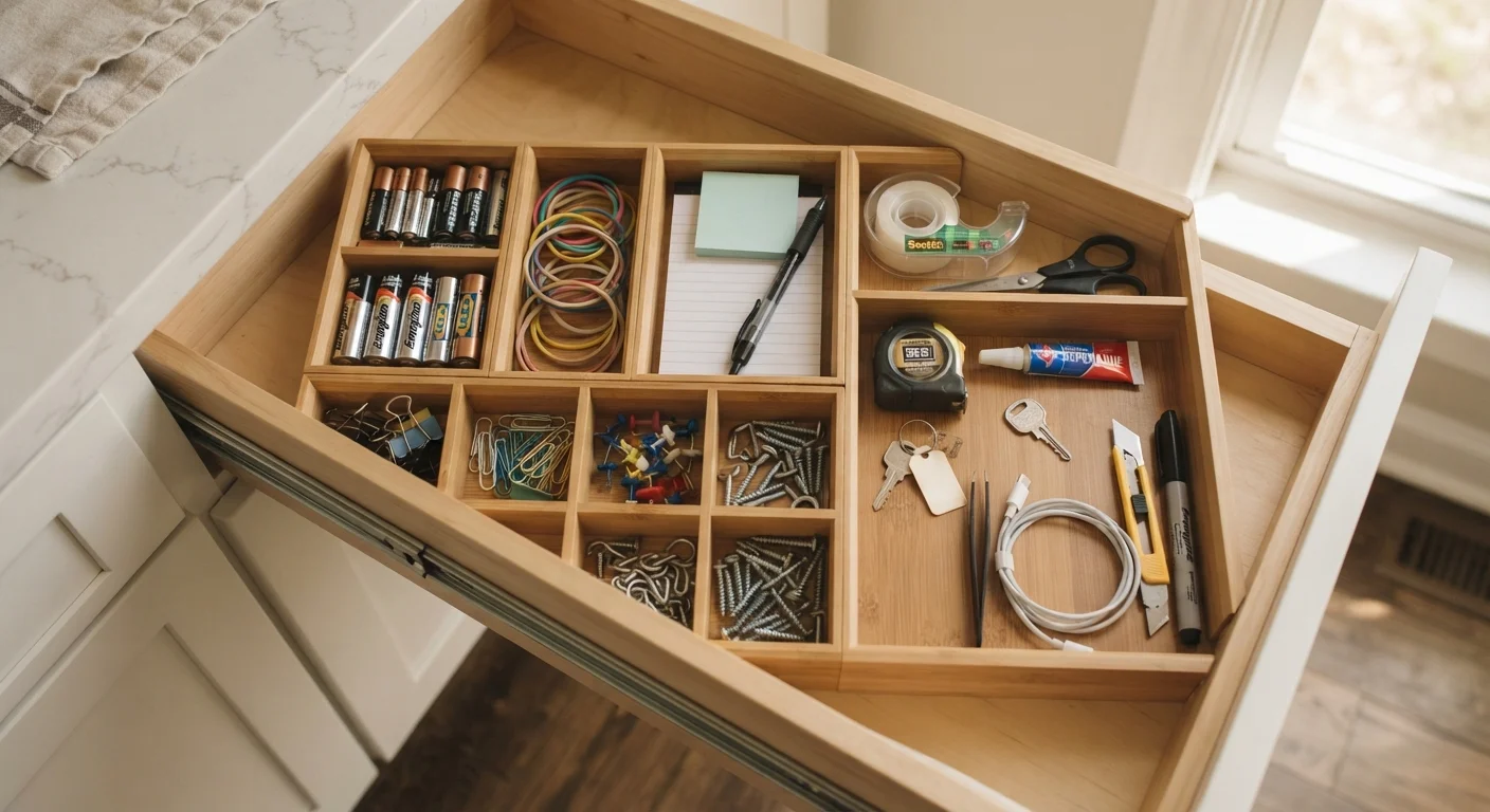 Junk Drawer to Functional Drawer: Organizing Small, Mixed-Use Spaces