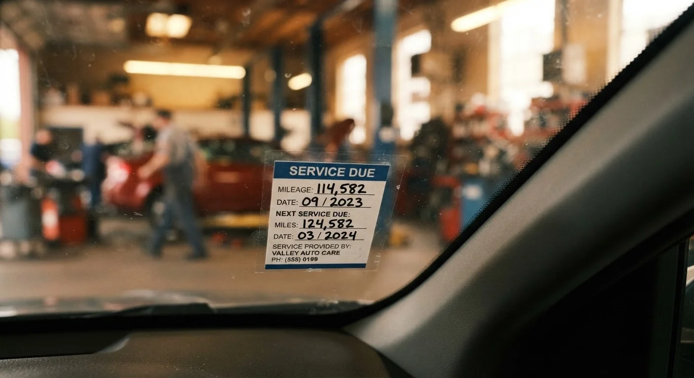 Oil Change Intervals: What the Numbers on the Sticker Actually Mean
